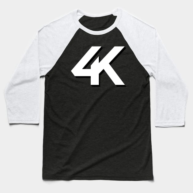 4K Baseball T-Shirt by Ekliptik